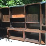 Full Wall Library & Cabinets... 3 small