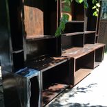 Full Wall Library & Cabinets... 4 small