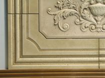 Carved 5 Piece Travertine Decorative Tile Backsplash Insert 4 small