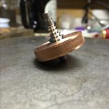 1.25" Diameter Copper And Titanium Spinning Top 2 small