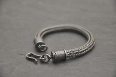 Large Classical Loop In Loop Bracelet With Hand Built End Caps 3 small