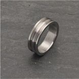Lathe Turned Titanium Ring 1 small