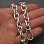 Custom Large Link Sterling Silver Wallet Chain 2 small