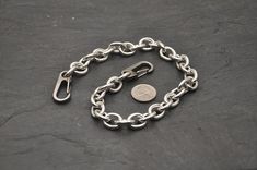 Custom Large Link Sterling Silver Wallet Chain 4 small