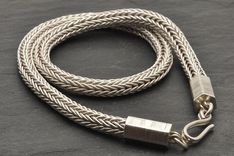 Large Loop In Loop Fine Silver Necklace 1 small