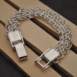 Wide European Chainmail Bracelet With Hand Built Clasp 1 small