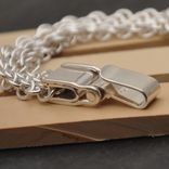 Wide European Chainmail Bracelet With Hand Built Clasp 2 small