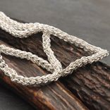 Fused Fine Silver Loop In Loop Necklace With End Caps 5 small