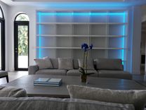 Custom Bookshelf 13'X9' With Led Lighting 4 small