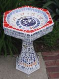 Full Size Mosaic Birdbath 5 small