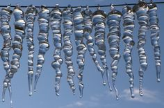 Icicle-Shaped Glass Holiday Ornaments 5 small