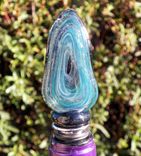 Elongated Galaxy-Inspired Glass Bottle Stopper 4 small