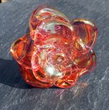 Extra Large Long-Stemmed Glass Rose Ornament In Purple 4 small