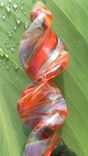 Pink And Purple Hand-Blown Glass Twist Bottle Stopper 4 small