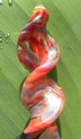 Pink And Purple Hand-Blown Glass Twist Bottle Stopper 5 small