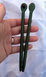 Hand-Blown Glass Hair Sticks With Ladybug Accents 2 small