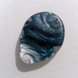 Sparkling Blue Hand-Blown Glass Guitar Pick 4 small