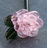 Glass Rose Long Stemmed Flower Forever Untamed Rose Light Purple 2 small