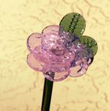 Glass Rose Long Stemmed Flower Forever Untamed Rose Light Purple 3 small