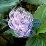 Glass Rose Long Stemmed Flower Forever Untamed Rose Light Purple 4 small
