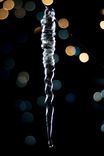 Glass Icicles Christmas Tree Holiday Ornaments 2 small