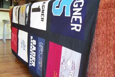 T Shirt Memory Quilt Blanket - 12 Block 4 small