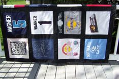 T Shirt Memory Quilt Blanket - 12 Block 2 small