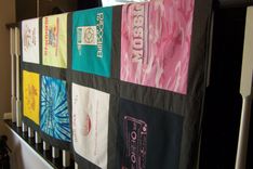 T Shirt Memory Quilt Blanket - 12 Block 5 small