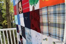 Baby Clothes Memory Blanket - Chenille Back 3 small