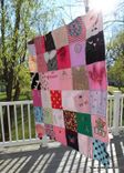 Baby Clothes Memory Blanket - Chenille Back 9 small