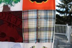 Baby Clothes Memory Blanket - Chenille Back 17 small