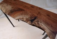 Live Edge Walnut Console Table 4 small