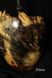 Buckeye Burl Lidded Finial Hollow Vessel 6 small