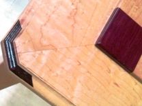 Chess Table, Purpleheart & Maple. 2 small