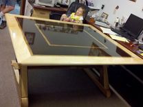 Wenge, Zebrawood, Maple Desk 1 small