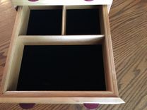Cherry And Purpleheart 3 Drawer Jewelry Box 3 small