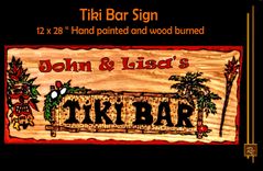 Tiki Bar Sign, Tiki Bar, Decorations, Signs, Art 1 small