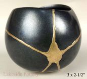 Kintsugi / Kintsukuroi Pottery Repaired With Gold Effect 3 small