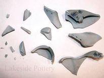 Restoration Of A Broken Miniature Ceramic Shoe 2 small