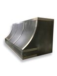 #110 Patina Zinc Range Hood With Stainless Straps 1 small