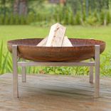 Solid Steel Fire Pit Parnidis Large 2 small