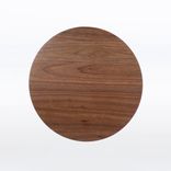 Round Side Table With Three Legs, Handmade In Solid Walnut Wood 4 small