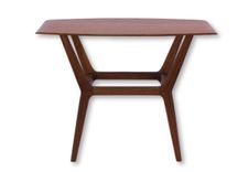 Mid Century Surboard Console Table In Quarter-Sawn Walnut 1 small