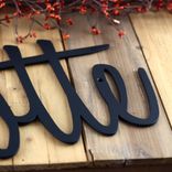 Personalized Metal Script Name Plaque 2 small