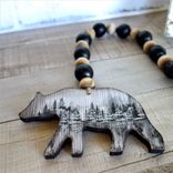 Black Bear Decor Bead Garland Cabin Decor Woodland Decor Lakehouse Decor 3 small
