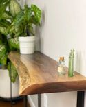 Foundry Console Table: Walnut Edition - Walnut, Live Edge Console Table 4 small