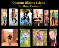 Five Year, Wood Anniversary Gift, Hiking Stick, Personalized, Custom, Any Images 5 small