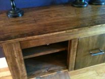 Reclaimed Console Table W/Shelves 4 small