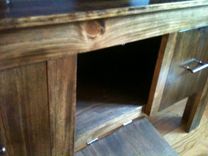 Reclaimed Console Table W/Shelves 5 small