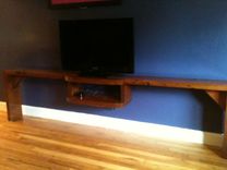 Heart Pine Tv Stand 3 small
